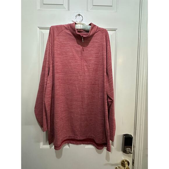 Tommy Bahama Men's Red Active 1/4 Zip Long Sleeve Pullover Sweatshirt Size 3XL - Picture 2 of 6